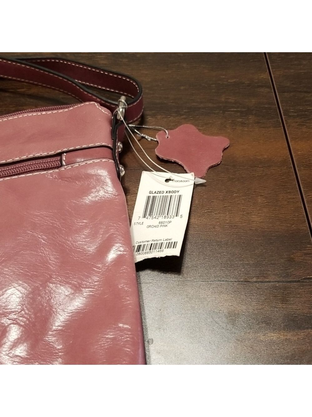 Gianni Bernini shoulder bag, purse ,glazed body orchid pink , Genuine Leather - Picture 4 of 6